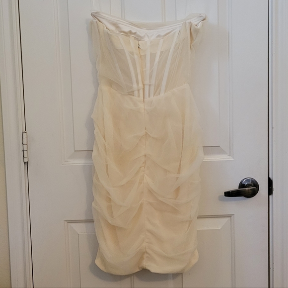 House of CB Leila ivory Midi Dress - Picture 7 of 10